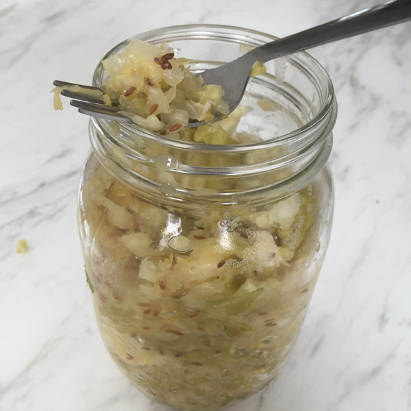 How To Make Homemade Sauerkraut step 6 enjoy